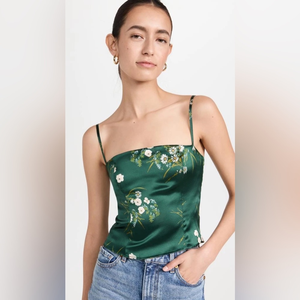 Reformation Overland Silk Top in Buena